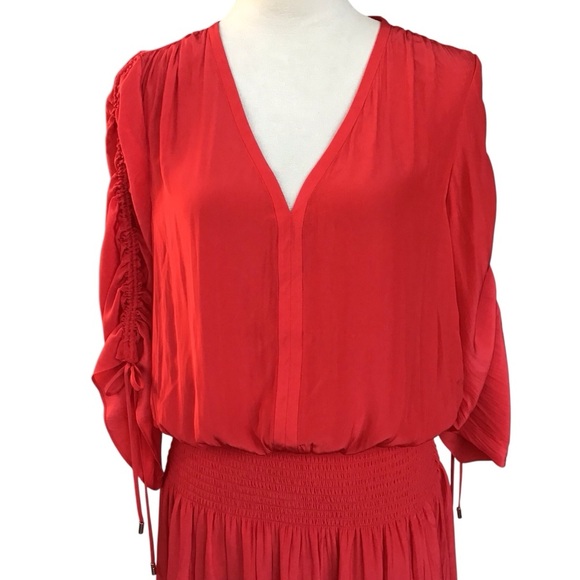 Ramy Brook Lili Tunic Mini Dress Bright Red Size Large - Picture 10 of 14
